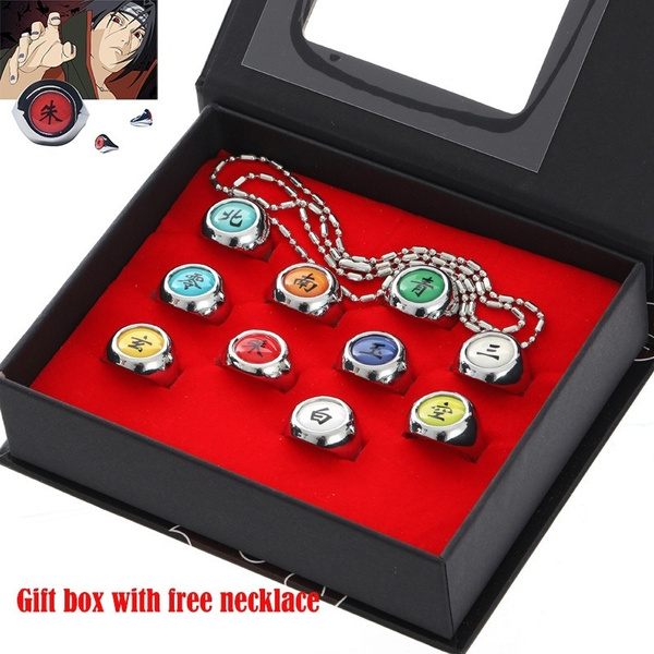 Anime Cartoon Naruto Character Uchiha Itachi Ring Akatsuki Member Ring Men  Women Best Jewelry Halloween Christmas Party Gift - AliExpress